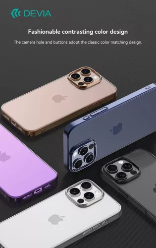 Devia Glimmer Series tok - Apple iPhone 15 Pro Max - kék