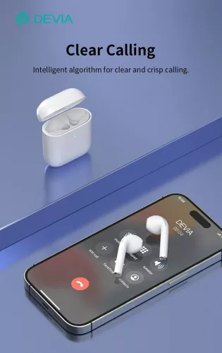 Devia Airbuds Bluetooth sztereó headset - fehér