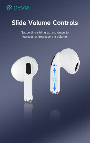 Devia Airbuds Pods3 Bluetooth sztereó headset - fehér