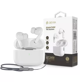 Devia Airbuds Pods2 Bluetooth sztereó headset - fehér