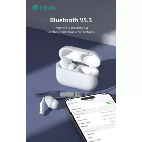 Devia Airbuds Pods2 Bluetooth sztereó headset - fehér