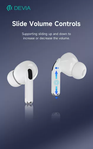 Devia Airbuds Pods2 Bluetooth sztereó headset - fehér