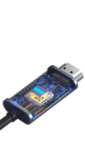 Devia Storm Series USB Type-C/HDMI kábel 2m (Updated) - fekete