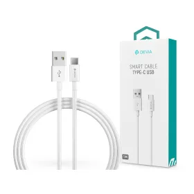   Devia Smart Series USB/Type-C adat- és töltőkábel 1m - fehér