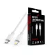Maxlife MXUC-05 20W PD Type-C/Lightning adat- és töltőkábel 2m - fehér