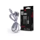 Maxlife 3 in 1 10W Lightning/microUSB/Type-C USB Cable töltő- és adatkábel 1m - ezüst