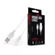 Maxlife 10W USB/microUSB adat- és töltőkábel 1m - fehér