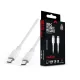 Maxlife MXUC-05 100W PD Type-C/Type-C adat- és töltőkábel 2m - fehér