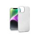 Haffner Glitter szilikon tok - Apple iPhone 14 - ezüst