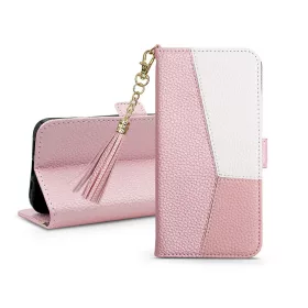   Haffner Smart Charms Book Flip oldalra nyíló tok - Apple iPhone 14 Pro - pink