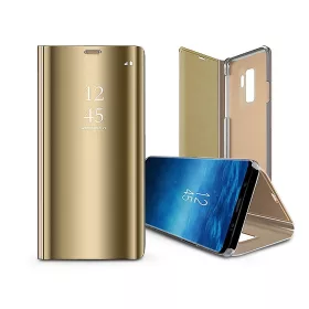   Haffner Smart Clear View Flip oldalra nyíló tok - Samsung SM-S911 Galaxy S23 - arany