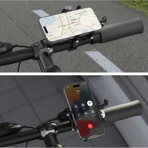 Tech-Protect V1 fém telefontartó kerékpárra/motorkerékpárra - fekete