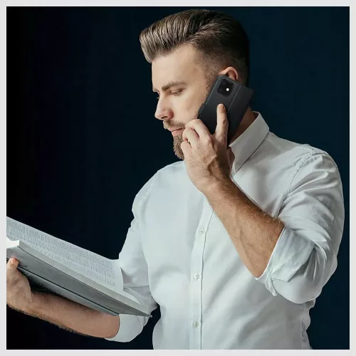 Tech-Protect Wallet Flip oldalra nyíló tok - Xiaomi Redmi Note 13 Pro 5G/Poco X6 5G - fekete