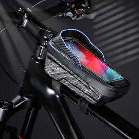   Tech-Protect V2 Bike Mount M Size por- és cseppálló telefontartó táska kerékpárra - fekete