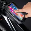 Tech-Protect V2 Bike Mount M Size por- és cseppálló telefontartó táska kerékpárra - fekete