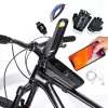 Tech-Protect V2 Bike Mount M Size por- és cseppálló telefontartó táska kerékpárra - fekete