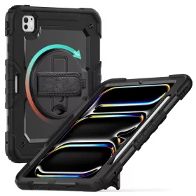   Tech-Protect Solid 360 ütésálló tok Apple iPad Pro 11 (2024) kijelzővédővel - fekete - OEM
