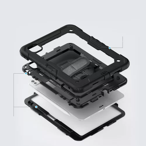 Tech-Protect Solid 360 ütésálló tok Apple iPad Pro 11 (2024) kijelzővédővel - fekete - OEM
