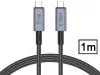 Tech-Protect Ultraboost 240W PD USB/8K/40 Gbps/Type-C - Type-C adat- és töltőkábel 1m - szürke