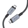 Tech-Protect Ultraboost 240W PD USB/8K/40 Gbps/Type-C - Type-C adat- és töltőkábel 2m - szürke