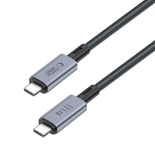 Tech-Protect Ultraboost 240W PD USB/8K/40 Gbps/Type-C - Type-C adat- és töltőkábel 2m - szürke