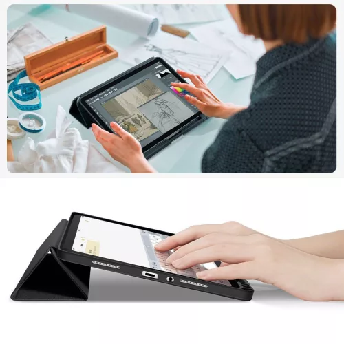 Tech-Protect tablet tok (Smart Case Pen) - Xiaomi Redmi Pad 2 11,0" - fekete - OEM