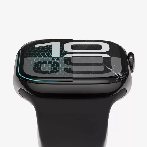 Tech-Protect Glass Flex+ hibrid üvegfólia - Apple Watch 10 (42mm) - 2 db/cs - fekete