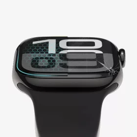   Tech-Protect Glass Flex+ hibrid üvegfólia - Apple Watch 10 (46mm) - 2 db/cs - fekete