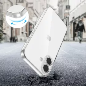   Tech-Protect FlexAir szilikon tok - Apple iPhone 17 - átlátszó