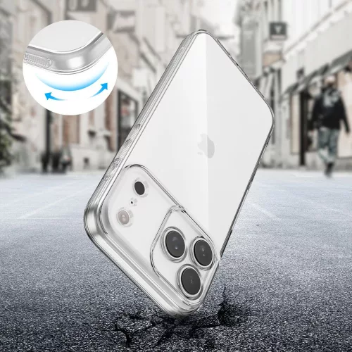 Tech-Protect FlexAir szilikon tok - Apple iPhone 17 Pro Max - átlátszó