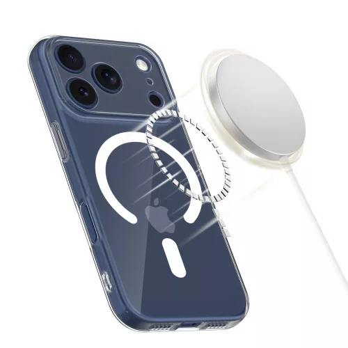 Tech-Protect FlexAir MagSafe szilikon tok - Apple iPhone 17 Pro Max - átlátszó
