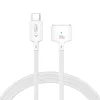 Tech-Protect Ultraboost MMC01 140W Magsafe 3 - Type-C mágneses Macbook töltőkábel 2m - fehér