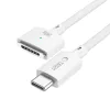 Tech-Protect Ultraboost MMC01 140W Magsafe 3 - Type-C mágneses Macbook töltőkábel 2m - fehér