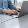 Tech-Protect Ultraboost MMC01 140W Magsafe 3 - Type-C mágneses Macbook töltőkábel 2m - fehér