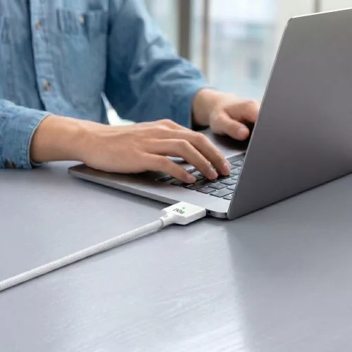 Tech-Protect Ultraboost MMC01 140W Magsafe 3 - Type-C mágneses Macbook töltőkábel 2m - fehér