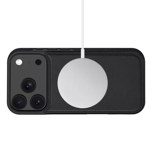 Tech-Protect Wallet Flip oldalra nyíló tok + Magsafe tok - Apple iPhone 17 Pro Max - fekete