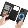 Tech-Protect Wallet Flip oldalra nyíló tok + Magsafe tok - Apple iPhone 17 Pro Max - fekete