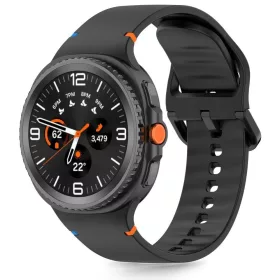   Tech-Protect - Samsung Galaxy Watch 8 / Classic szilikon szíj (40/44/46 mm) - fekete