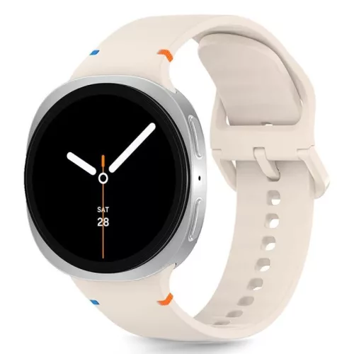 Tech-Protect - Samsung Galaxy Watch 8 / Classic szilikon szíj (40/44/46 mm) - starlight