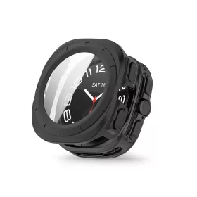   Tech-Protect DEFENSE védőtok edzett üveggel - Samsung Galaxy Watch Ultra 2024/2025 (47mm) - fekete