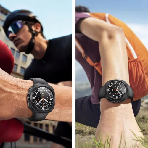 Tech-Protect DEFENSE védőtok edzett üveggel - Samsung Galaxy Watch Ultra 2024/2025 (47mm) - fekete