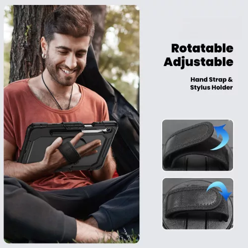 Tech-Protect Solid ütésálló tok Galaxy Tab S11 11,0" X730/X736B kijelzővédővel - fekete - OEM