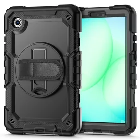   Tech-Protect Solid ütésálló tok Galaxy Tab A9/A11 8,7" kijelzővédővel - fekete - OEM