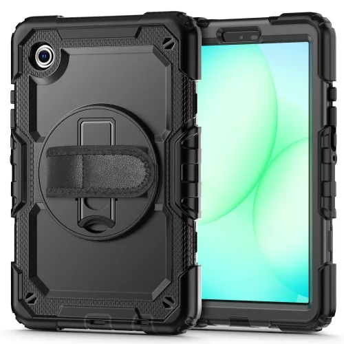 Tech-Protect Solid ütésálló tok Galaxy Tab A9/A11 8,7" kijelzővédővel - fekete - OEM