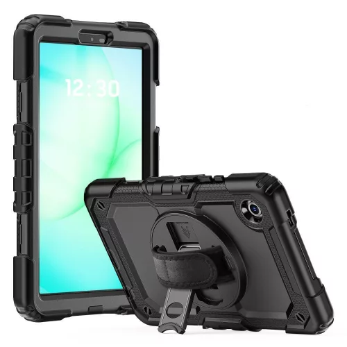 Tech-Protect Solid ütésálló tok Galaxy Tab A9/A11 8,7" kijelzővédővel - fekete - OEM
