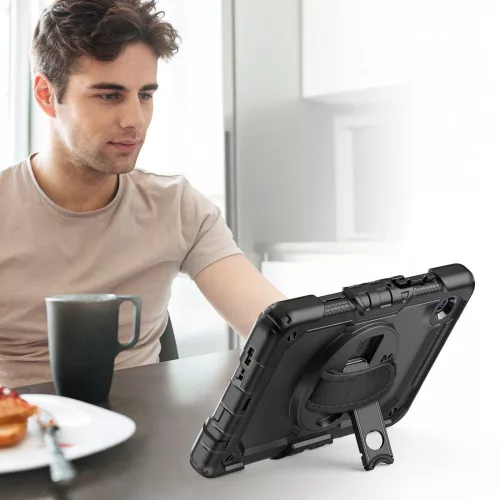 Tech-Protect Solid ütésálló tok Galaxy Tab A9/A11 8,7" kijelzővédővel - fekete - OEM