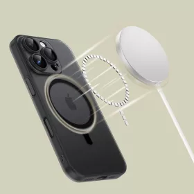   Tech-Protect Magslim Magsafe szilikon tok - Apple iPhone 16e/17e - matt fekete