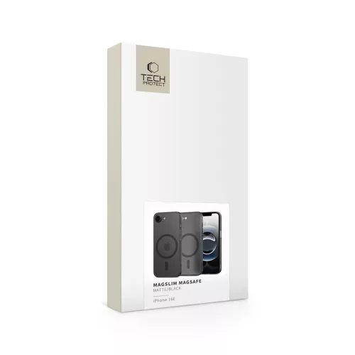 Tech-Protect Magslim Magsafe szilikon tok - Apple iPhone 16e/17e - matt fekete