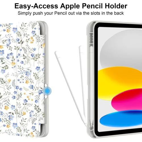 Tech-Protect tablet tok (Smart Case Pen) - Apple iPad 10.9 (2022)/11 (2025) - Spring Flowers - OEM