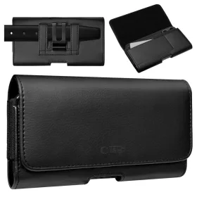   Tec-Protect SM80 Pro Univerzális vízszintes, csatos-fűzős övtáska mobiltelefonhoz 5,8-6,8" - fekete